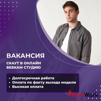 Вакансия скаута онлайн веб студии.